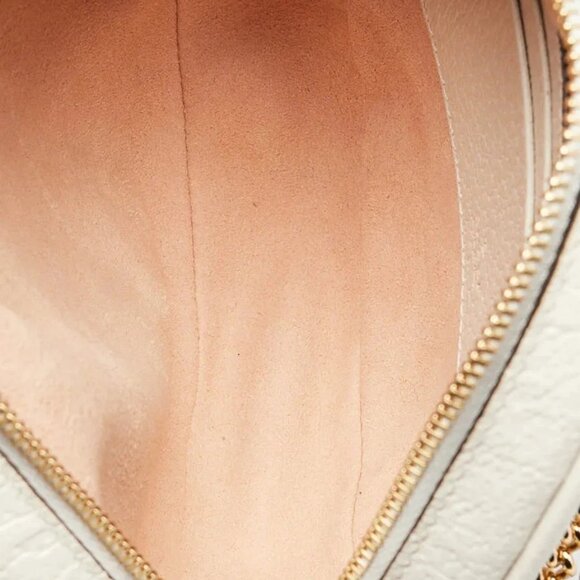 Gucci White Leather Ophidia Vintage Web Circle Backpack Bag - Picture 11 of 12